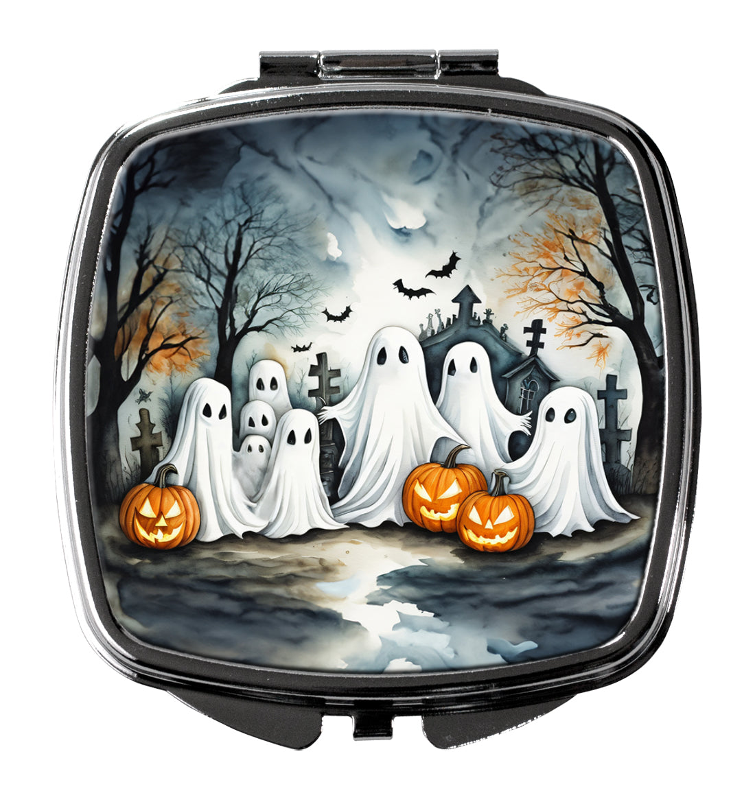 3 x 2.75 in. Ghosts Spooky Halloween Compact Mirror