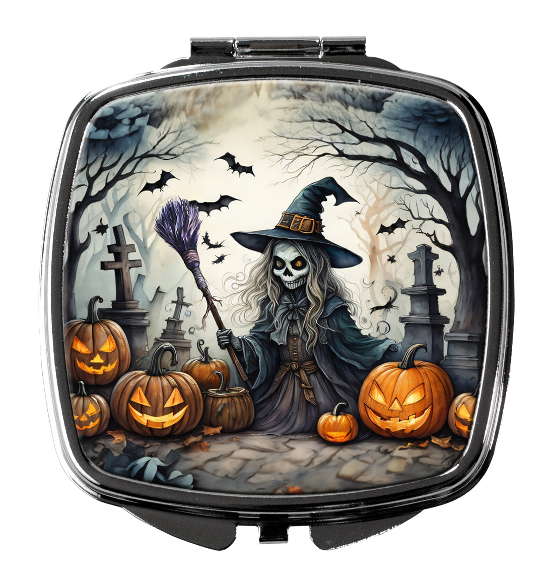 3 x 2.75 in. Witch Spooky Halloween Compact Mirror