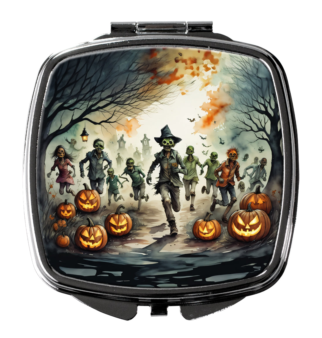 3 x 2.75 in. Zombies Spooky Halloween Compact Mirror