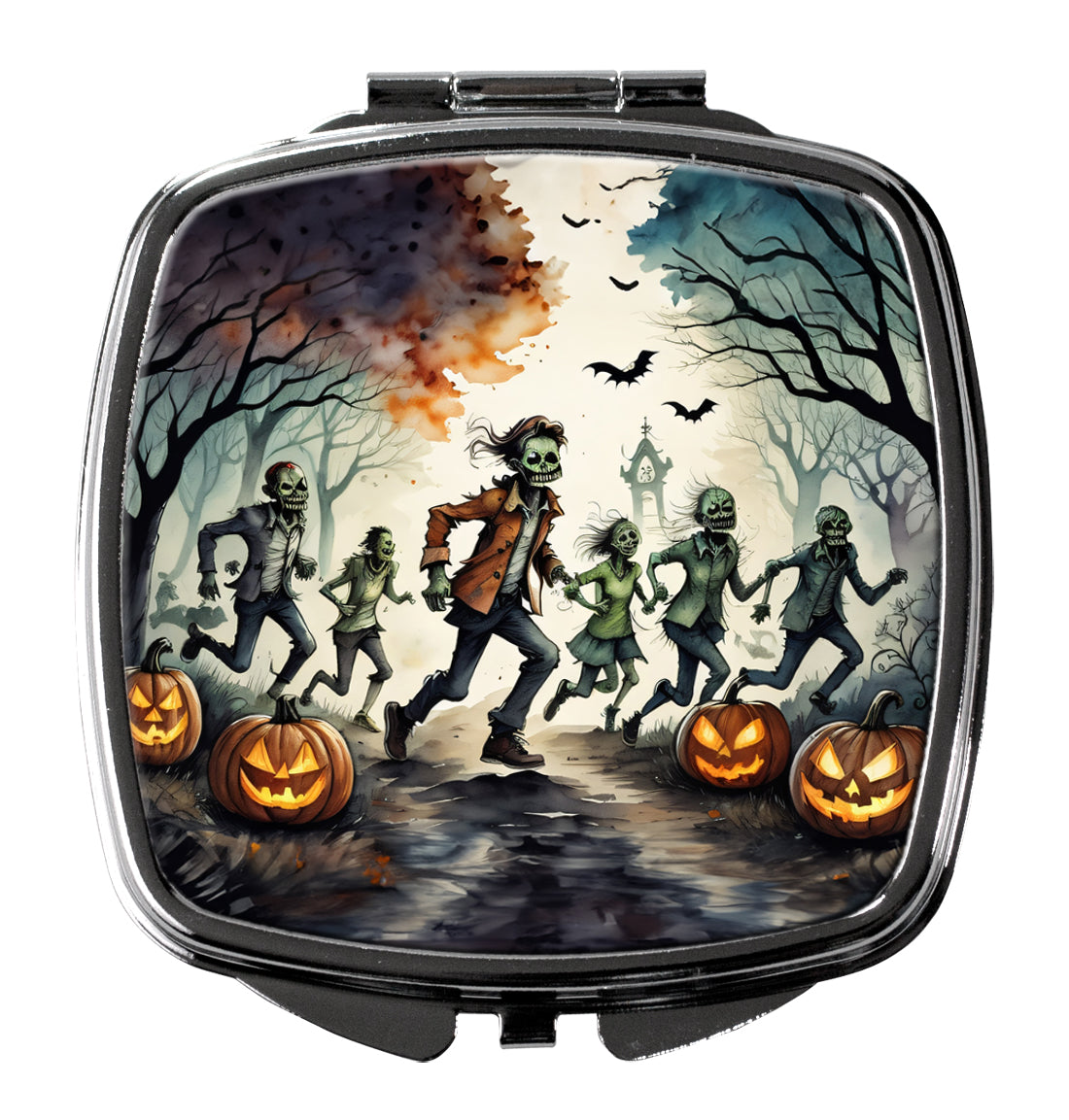 3 x 2.75 in. Zombies Spooky Halloween Compact Mirror