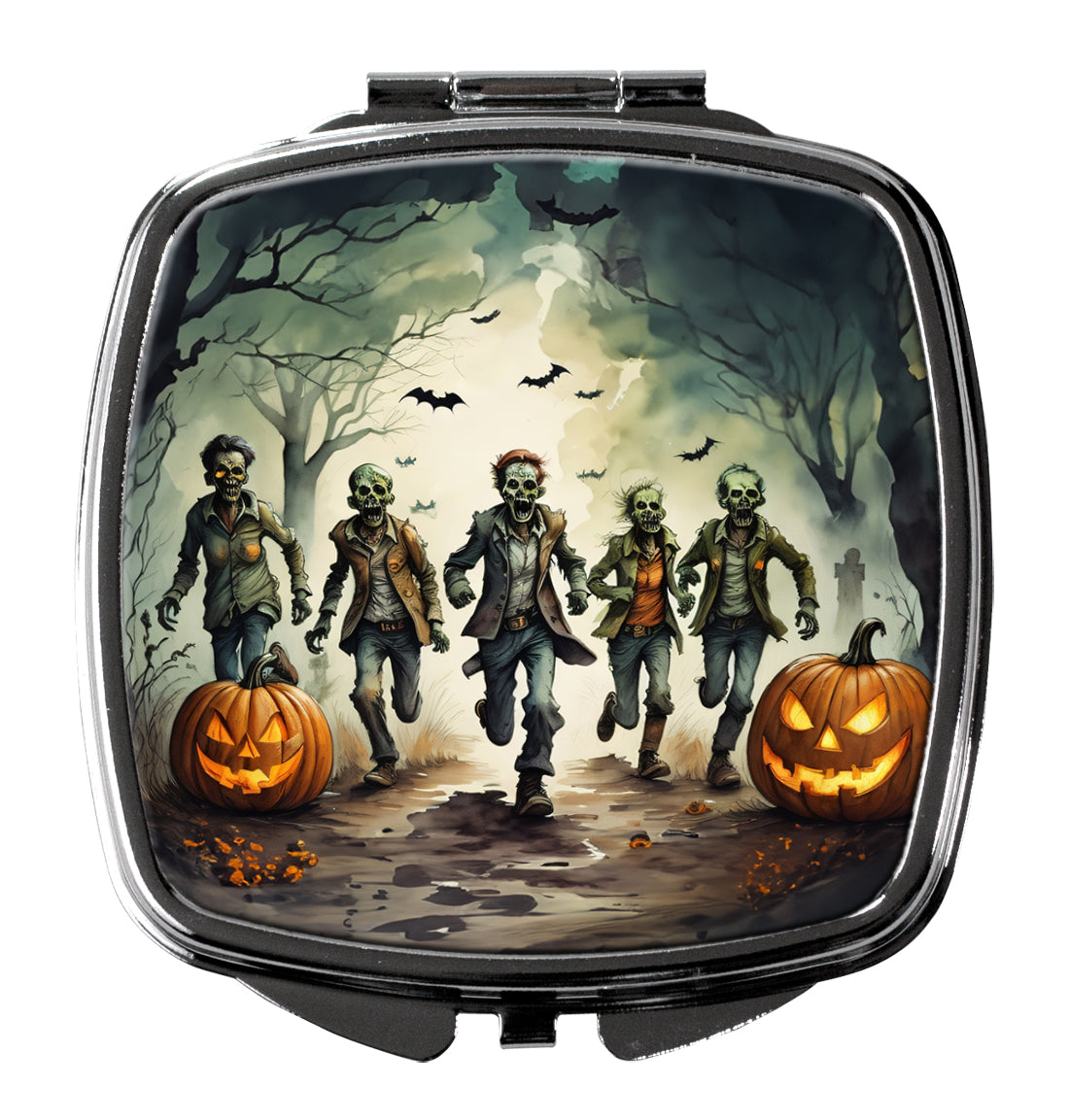 3 x 2.75 in. Zombies Spooky Halloween Compact Mirror