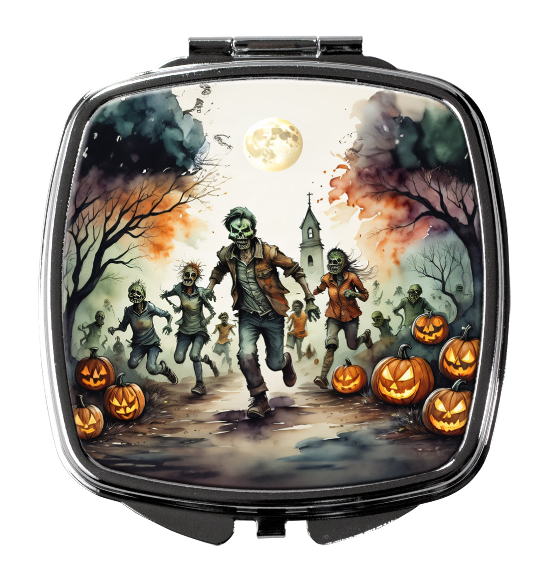 3 x 2.75 in. Zombies Spooky Halloween Compact Mirror
