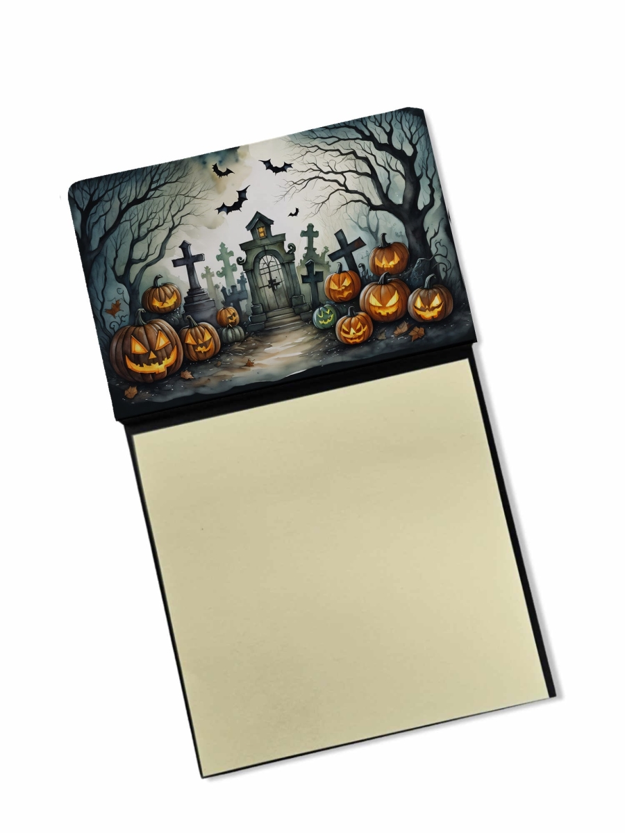 DAC2222SN 5.25 x 3.25 in. Graveyard Spooky Halloween Sticky Note Holder