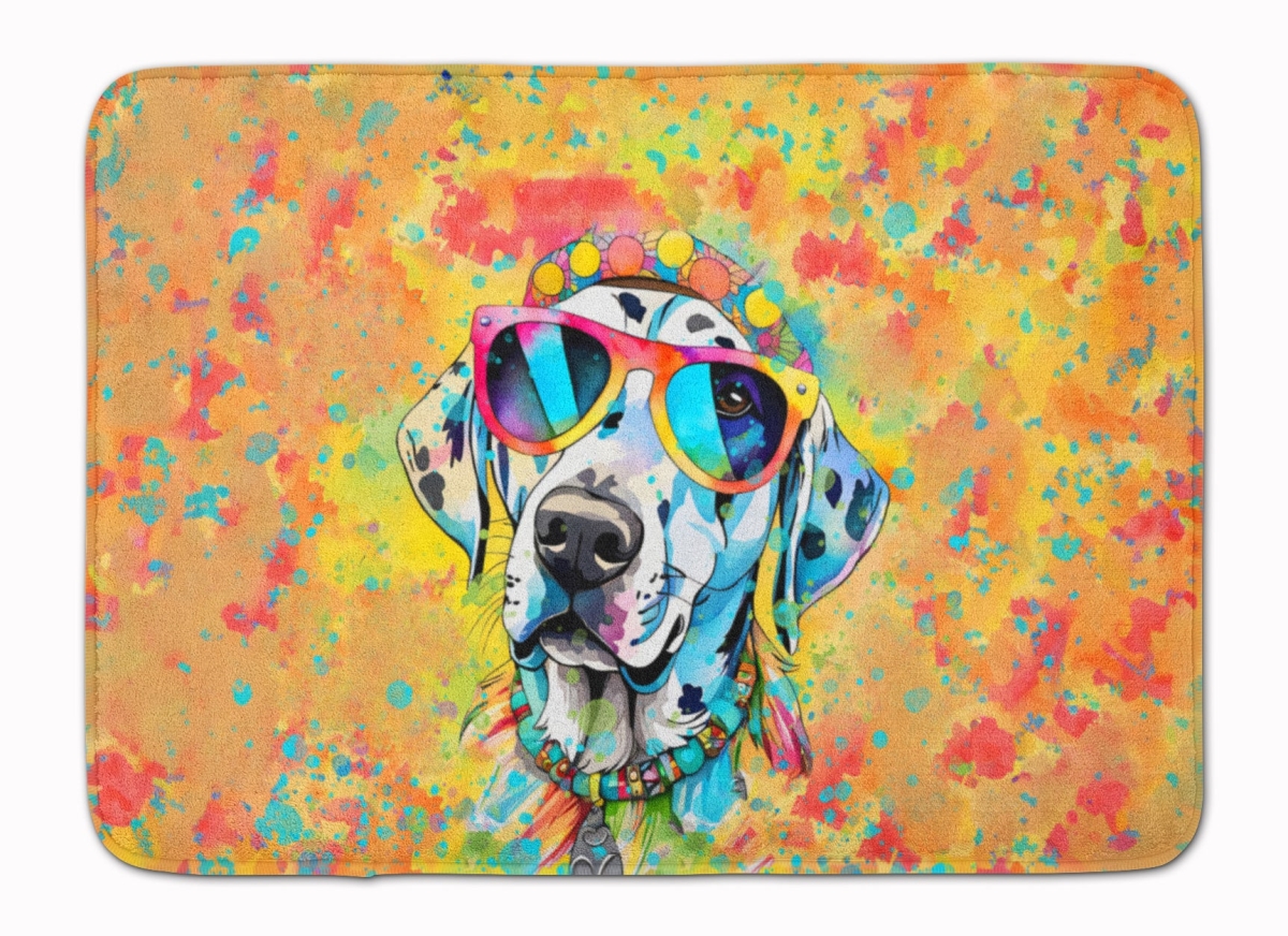 19 x 27 in. Dalmatian Hippie Dawg Memory Foam Kitchen Mat