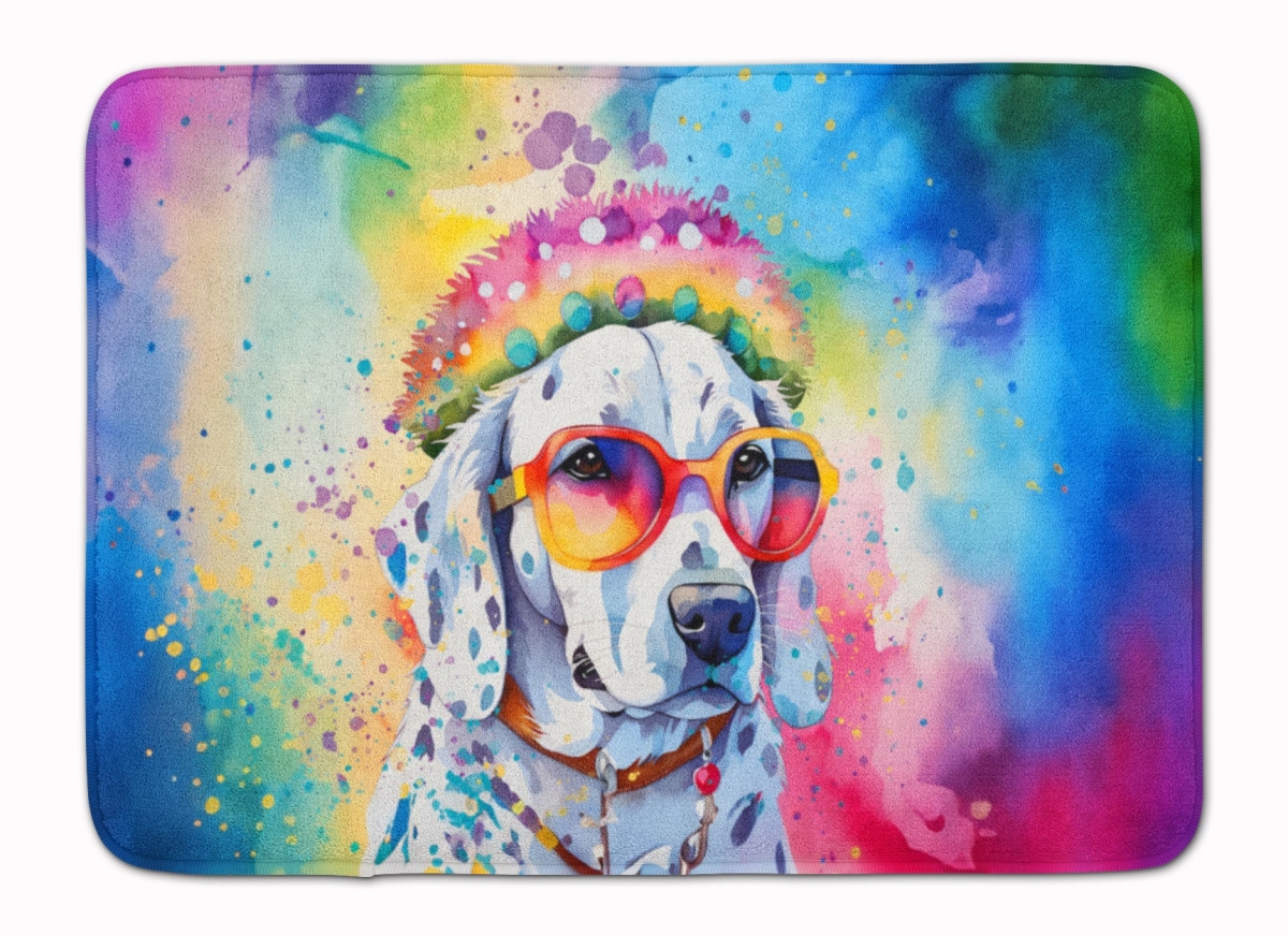 19 x 27 in. Dalmatian Hippie Dawg Memory Foam Kitchen Mat