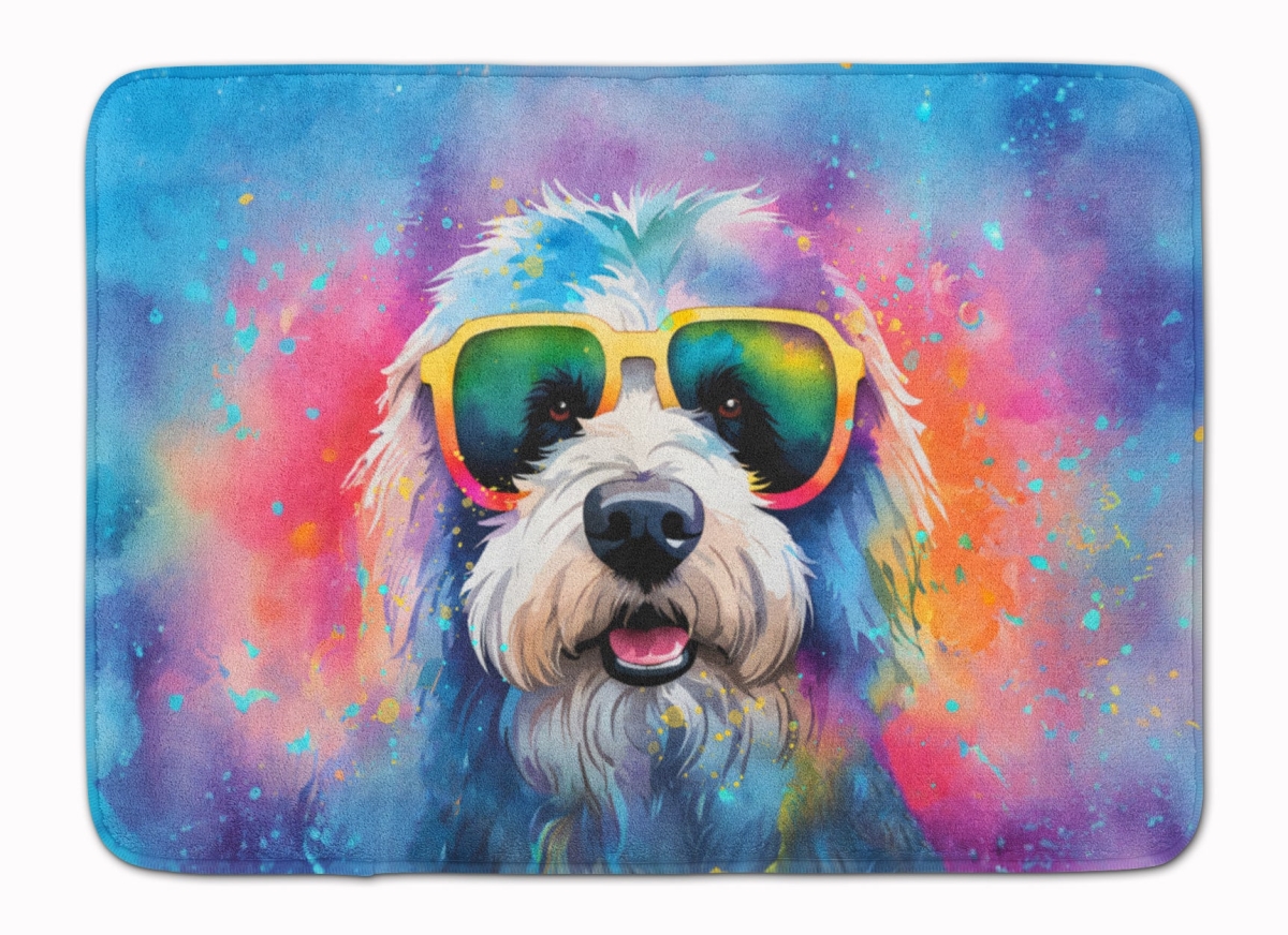 DAC2536RUG 19 x 27 in. Old English Sheepdog Hippie Dawg Memory Foam Kitchen Mat
