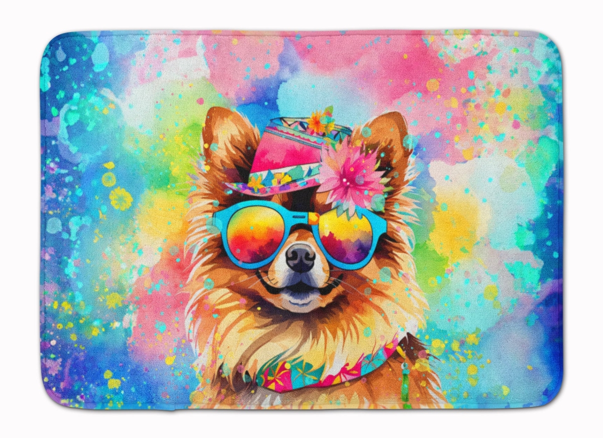 19 x 27 in. Pomeranian Hippie Dawg Memory Foam Kitchen Mat
