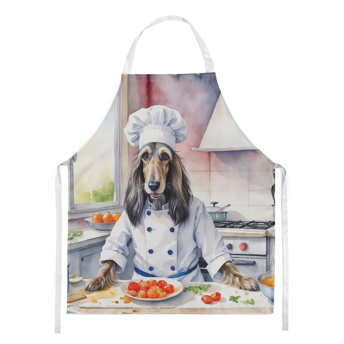 Picture of Carolines Treasures DAC6180APRON 30 x 27 in. Afghan Hound The Chef Apron