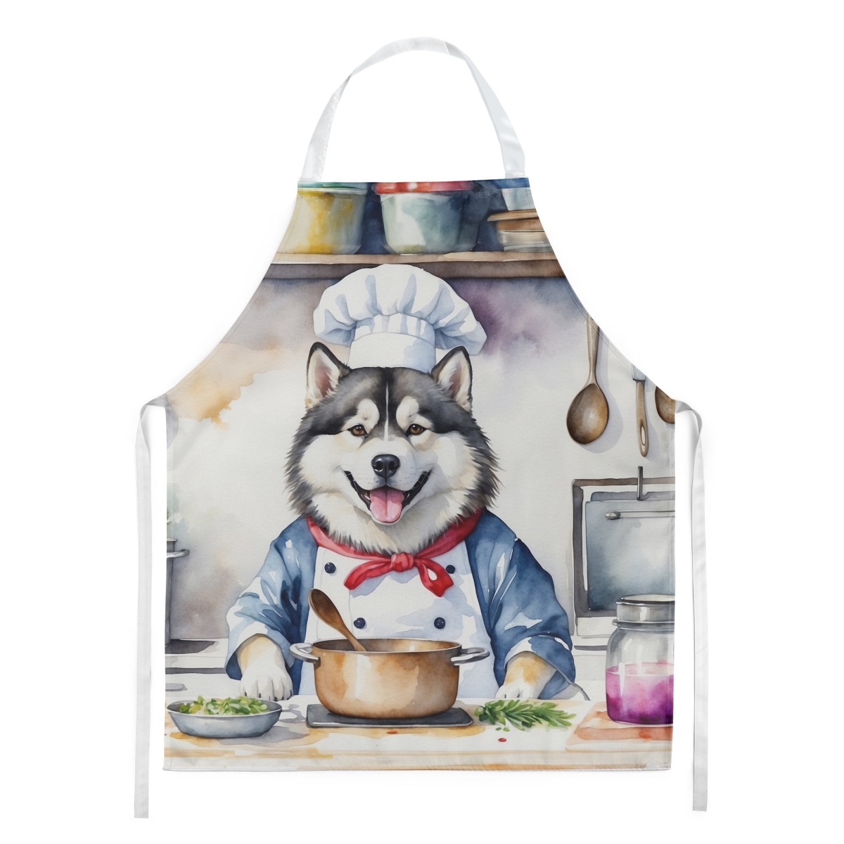 Picture of Carolines Treasures DAC6184APRON 30 x 27 in. Alaskan Malamute The Chef Apron