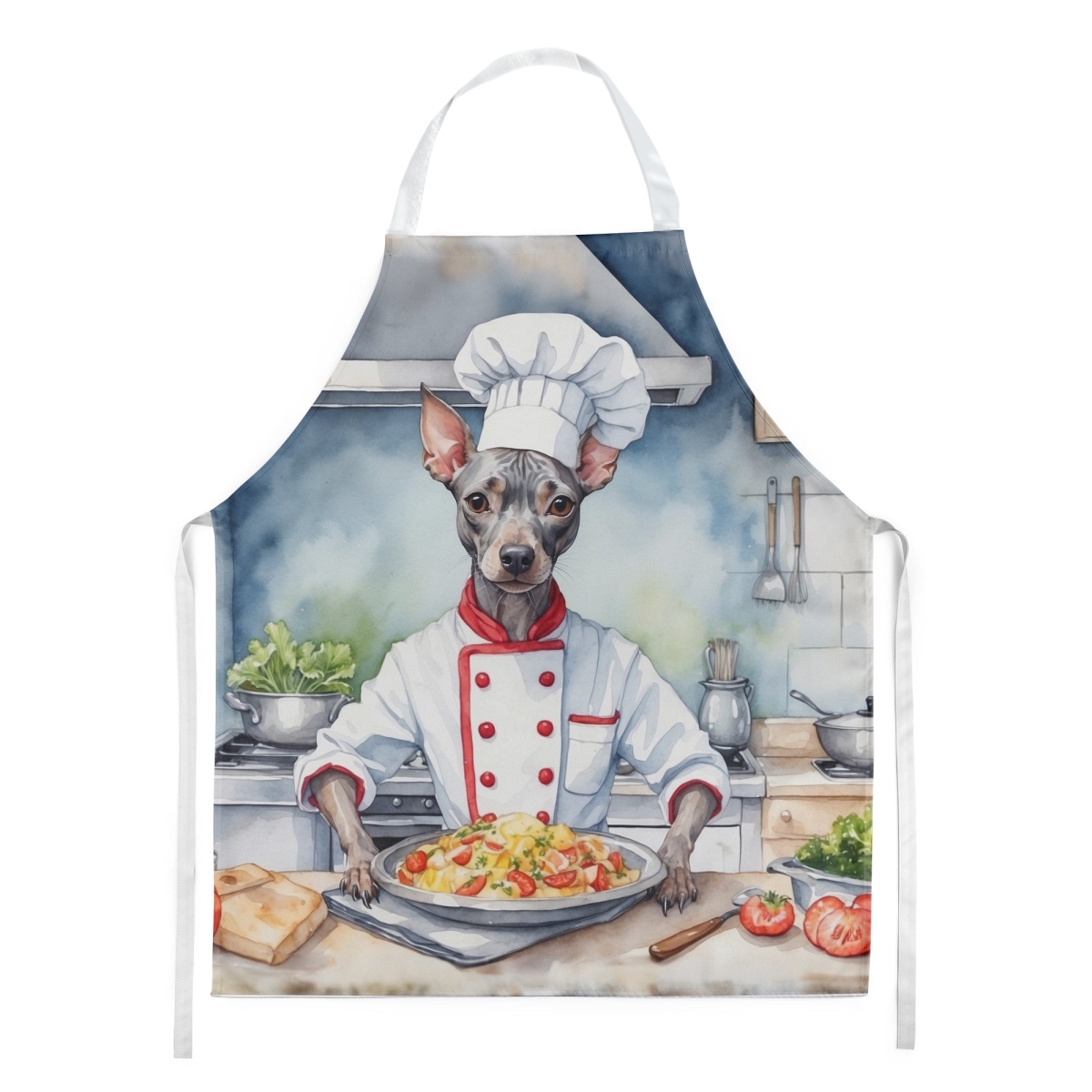 Picture of Carolines Treasures DAC6189APRON 30 x 27 in. American Hairless Terrier The Chef Apron