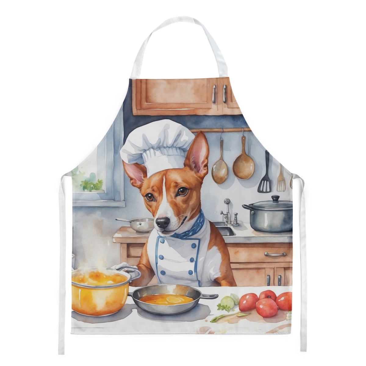 Picture of Carolines Treasures DAC6195APRON 30 x 27 in. Basenji The Chef Apron