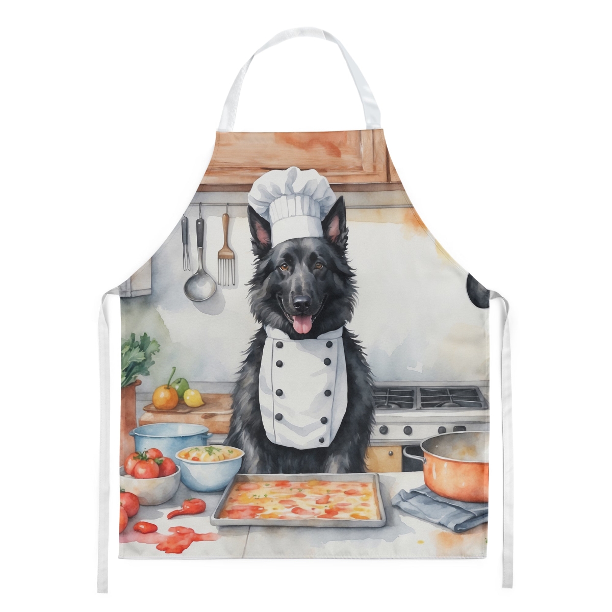 Picture of Carolines Treasures DAC6201APRON 30 x 27 in. Belgian Sheepdog The Chef Apron