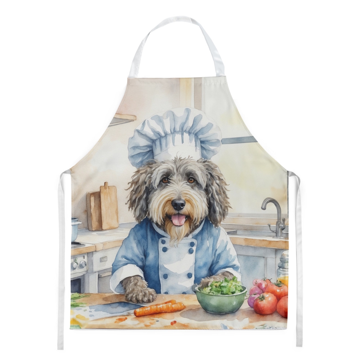 Picture of Carolines Treasures DAC6204APRON 30 x 27 in. Bergamasco Sheepdog The Chef Apron