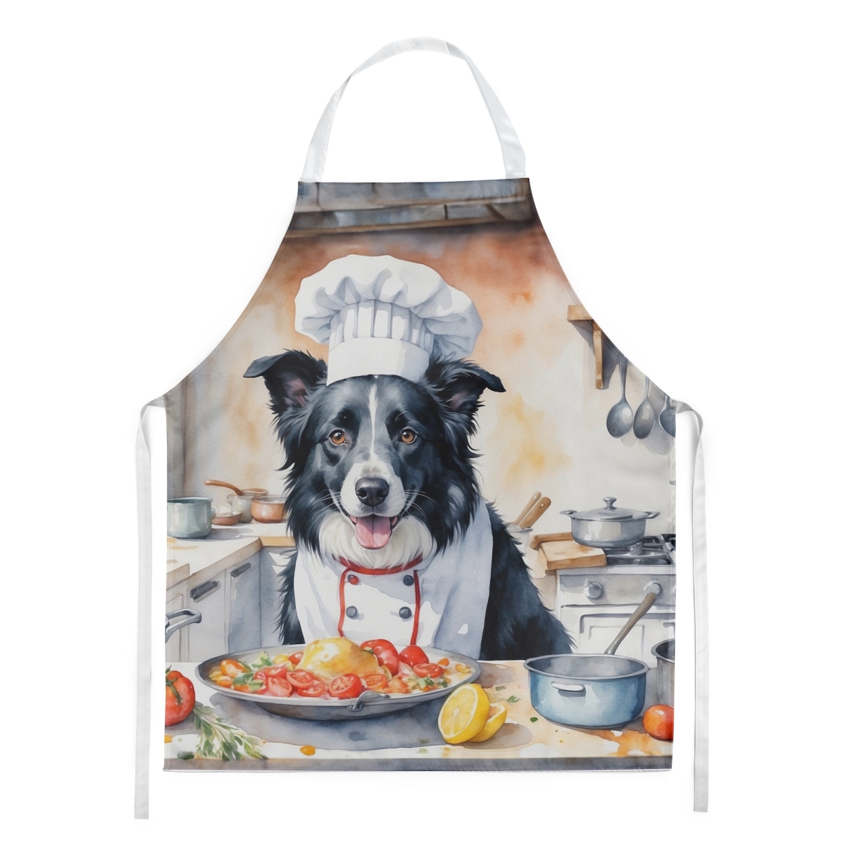 Picture of Carolines Treasures DAC6212APRON 30 x 27 in. Border Collie The Chef Apron