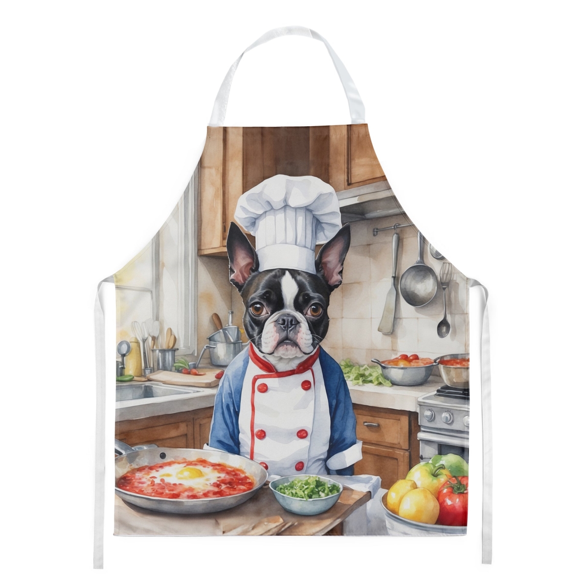 Picture of Carolines Treasures DAC6216APRON 30 x 27 in. Boston Terrier The Chef Apron