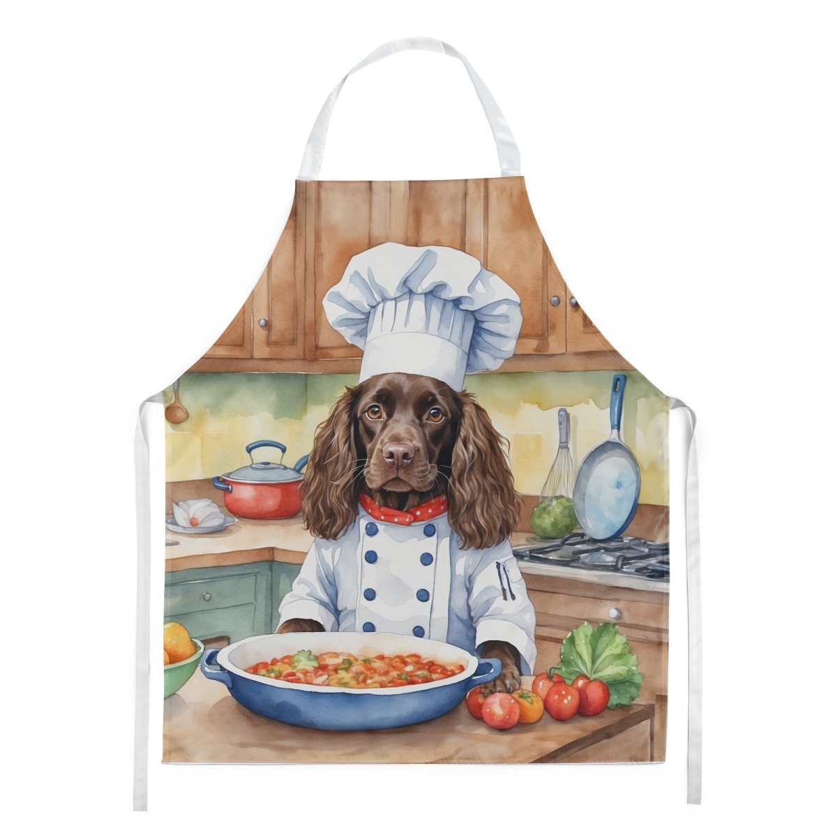 Picture of Carolines Treasures DAC6220APRON 30 x 27 in. Boykin Spaniel The Chef Apron