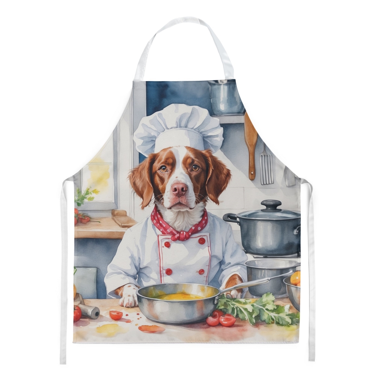 Picture of Carolines Treasures DAC6221APRON 30 x 27 in. Brittany Spaniel The Chef Apron