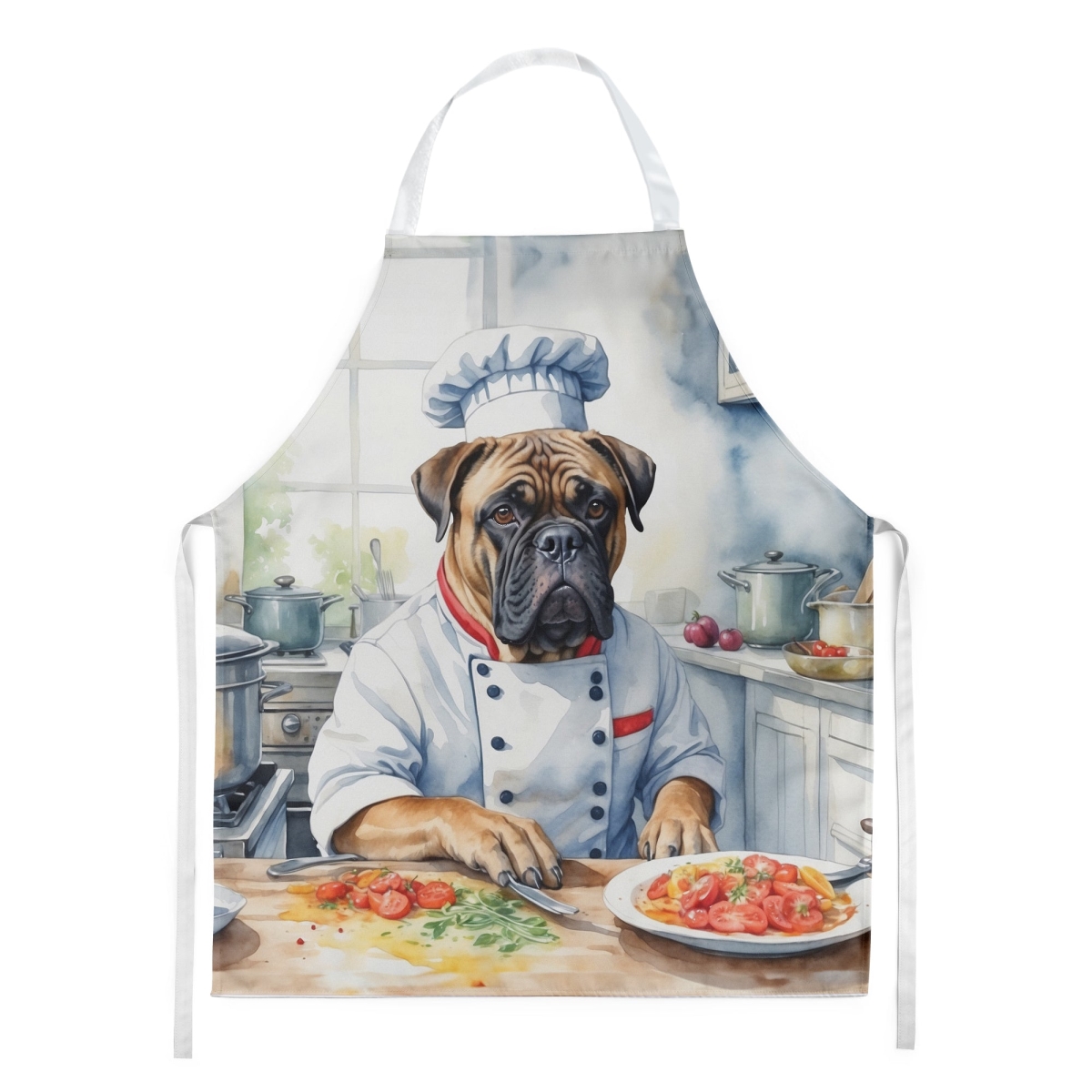 Picture of Carolines Treasures DAC6224APRON 30 x 27 in. Bullmastiff The Chef Apron