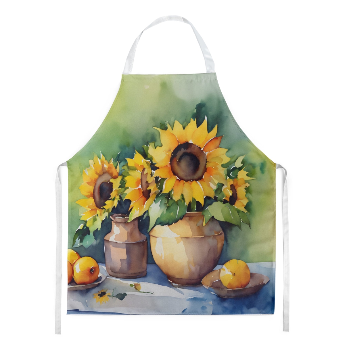 Picture of Carolines Treasures DAC1612APRON 30 x 27 in. Sunflowers in Watercolor Apron