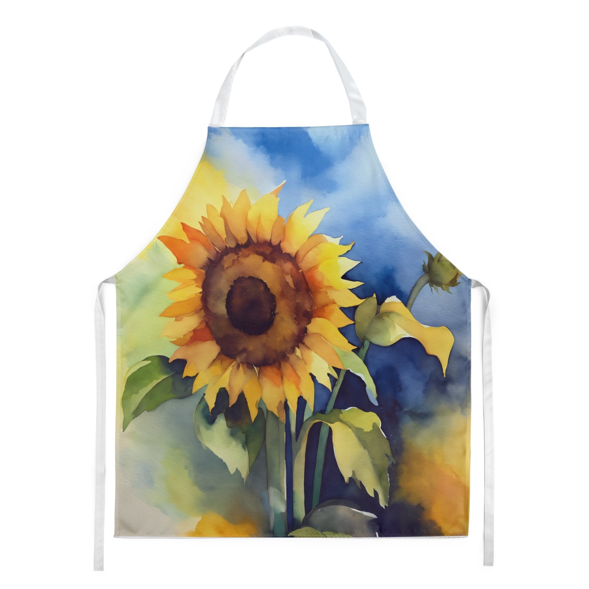 Picture of Carolines Treasures DAC1613APRON 30 x 27 in. Sunflowers in Watercolor Apron