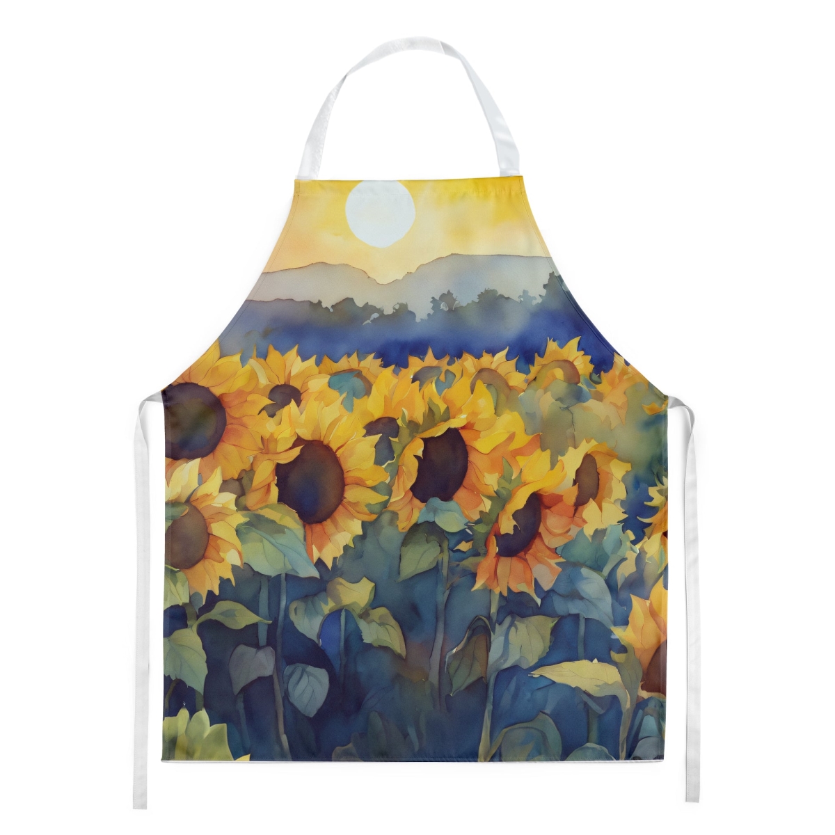 Picture of Carolines Treasures DAC1614APRON 30 x 27 in. Sunflowers in Watercolor Apron