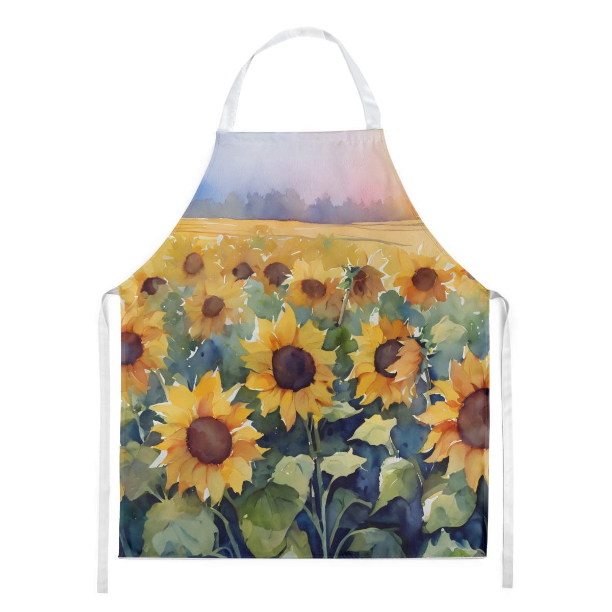 Picture of Carolines Treasures DAC1617APRON 30 x 27 in. Sunflowers in Watercolor Apron