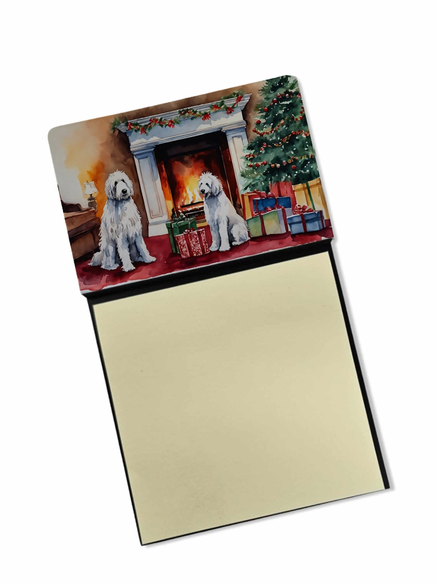 DAC2692SN 5.25 x 3.25 in. Komondor Cozy Christmas Sticky Note Holder