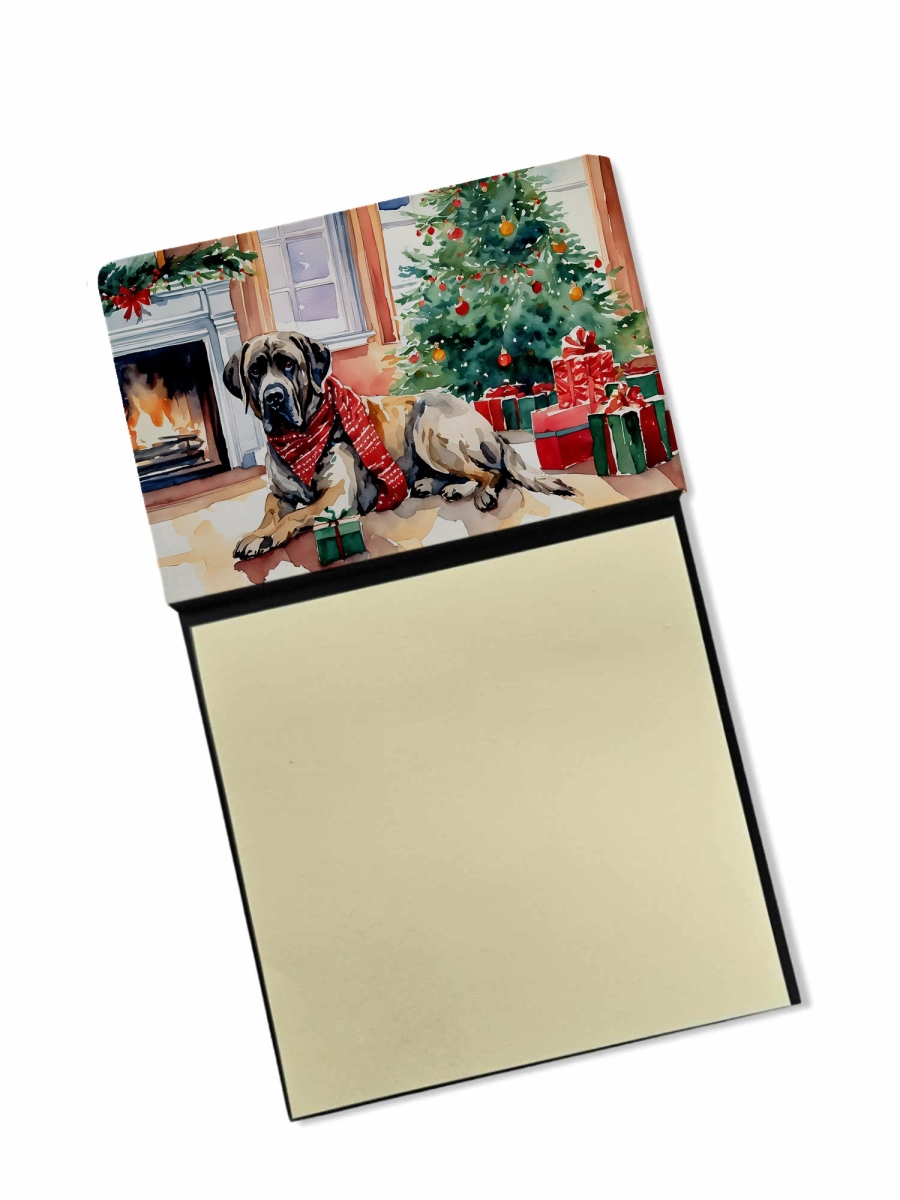 DAC2703SN 5.25 x 3.25 in. Mastiff Cozy Christmas Sticky Note Holder