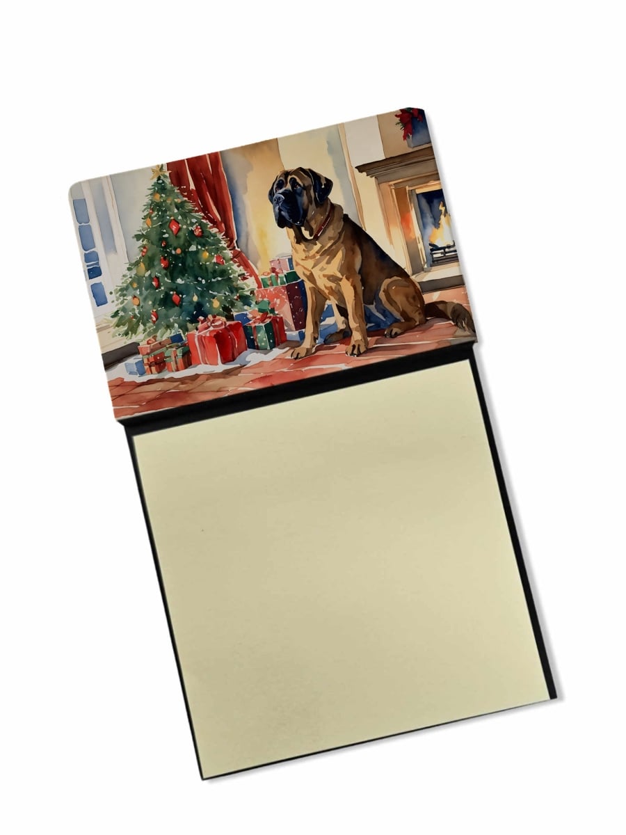 DAC2704SN 5.25 x 3.25 in. Mastiff Cozy Christmas Sticky Note Holder