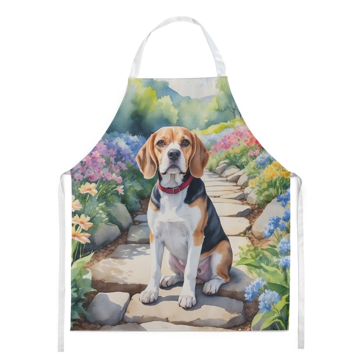 30 x 27 in. Beagle Spring Garden Apron