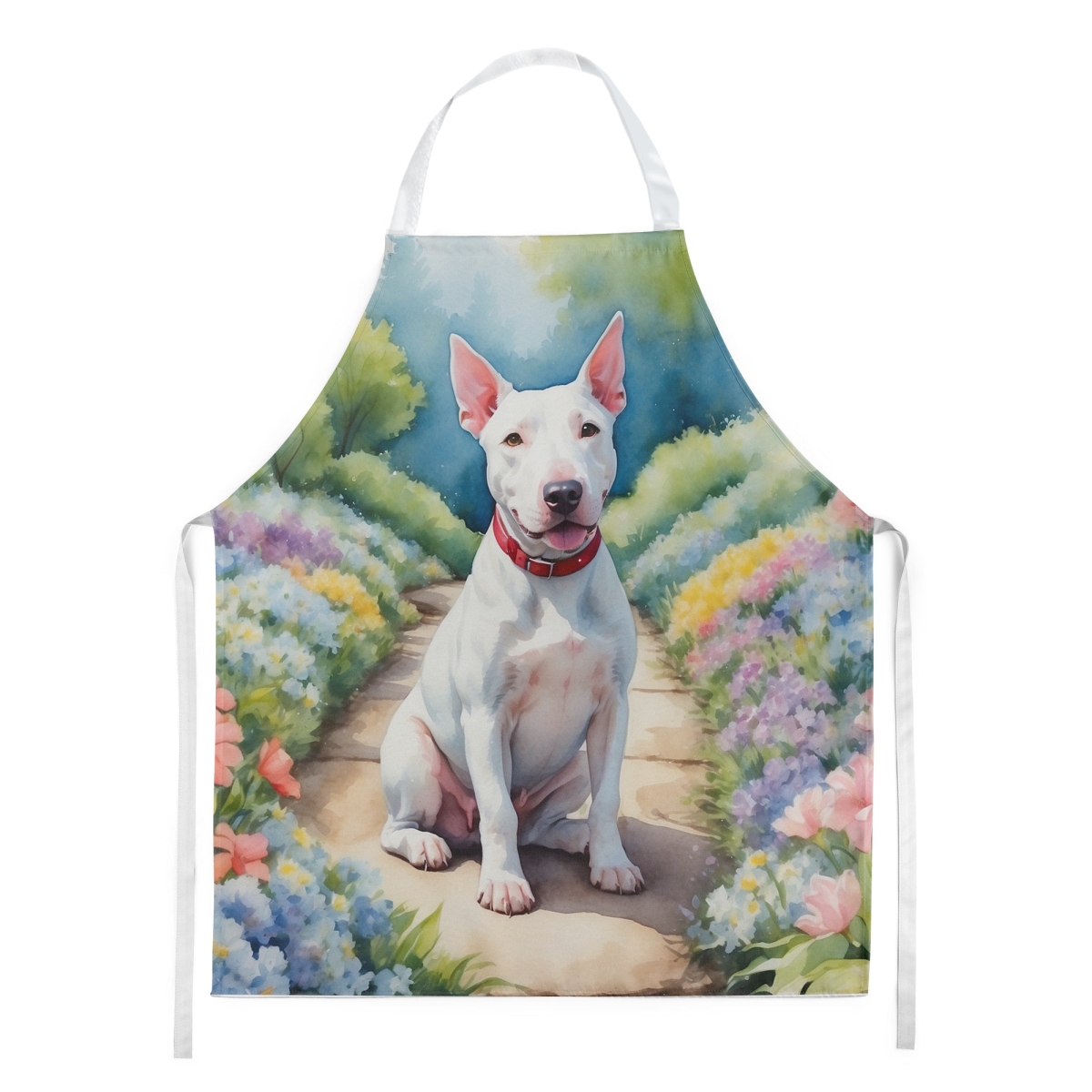 30 x 27 in. Bull Terrier Spring Path Apron