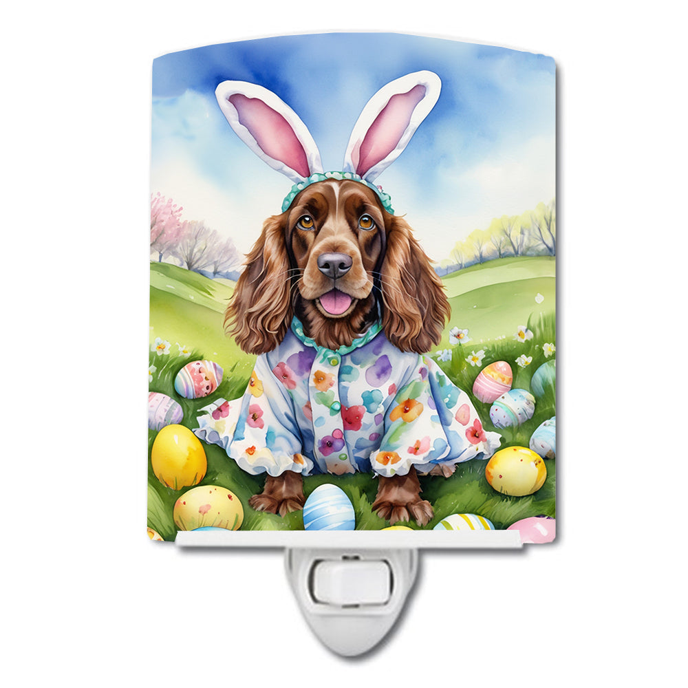 DAC5023CNL 6 x 4 in. English Cocker Spaniel Easter Egg Hunt Ceramic Night Light