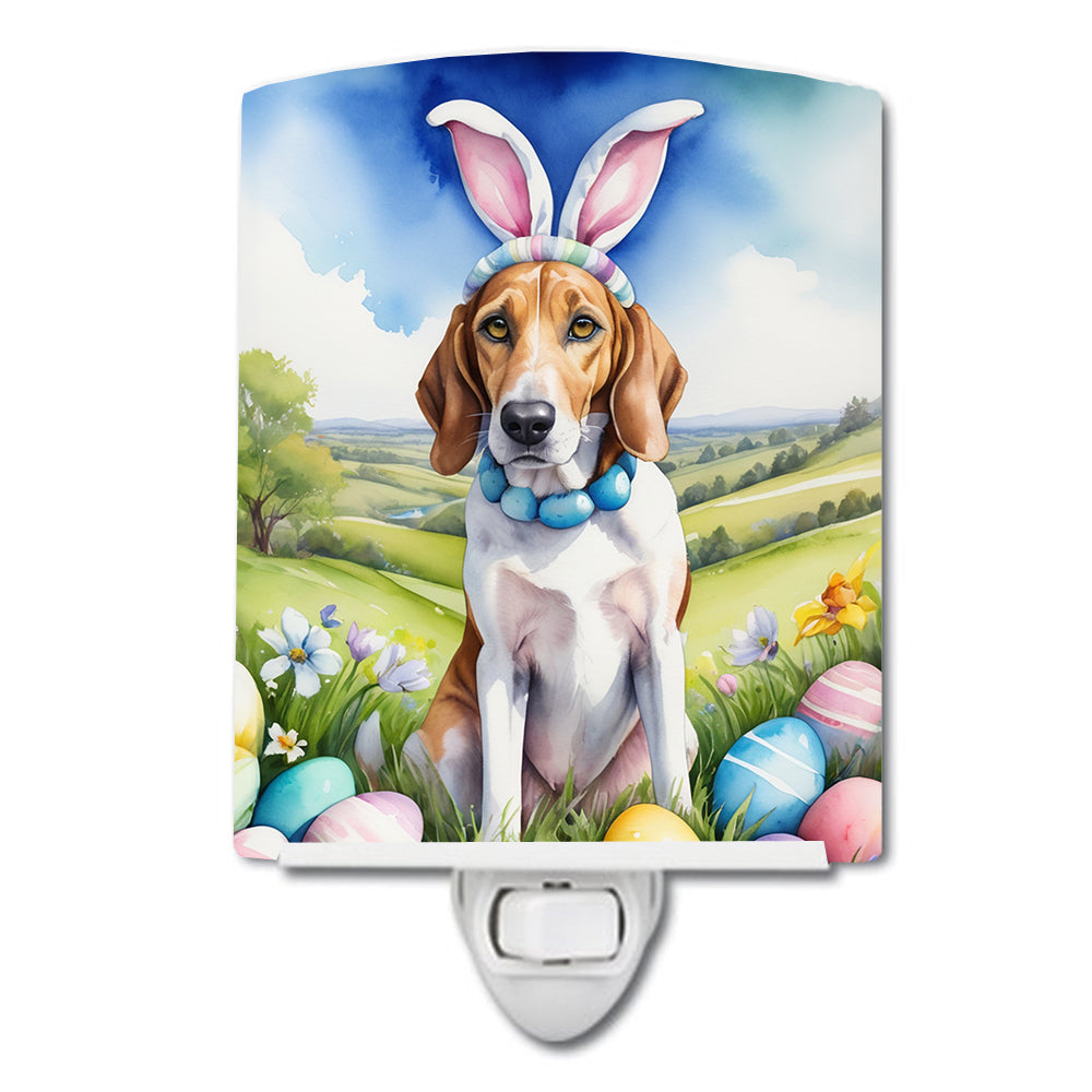 DAC5027CNL 6 x 4 in. English Foxhound Easter Egg Hunt Ceramic Night Light