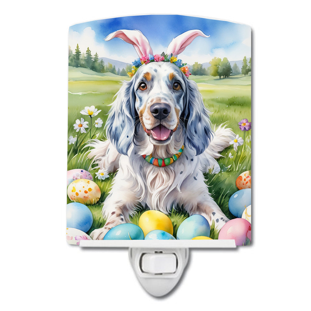 DAC5028CNL 6 x 4 in. English Setter Easter Egg Hunt Ceramic Night Light