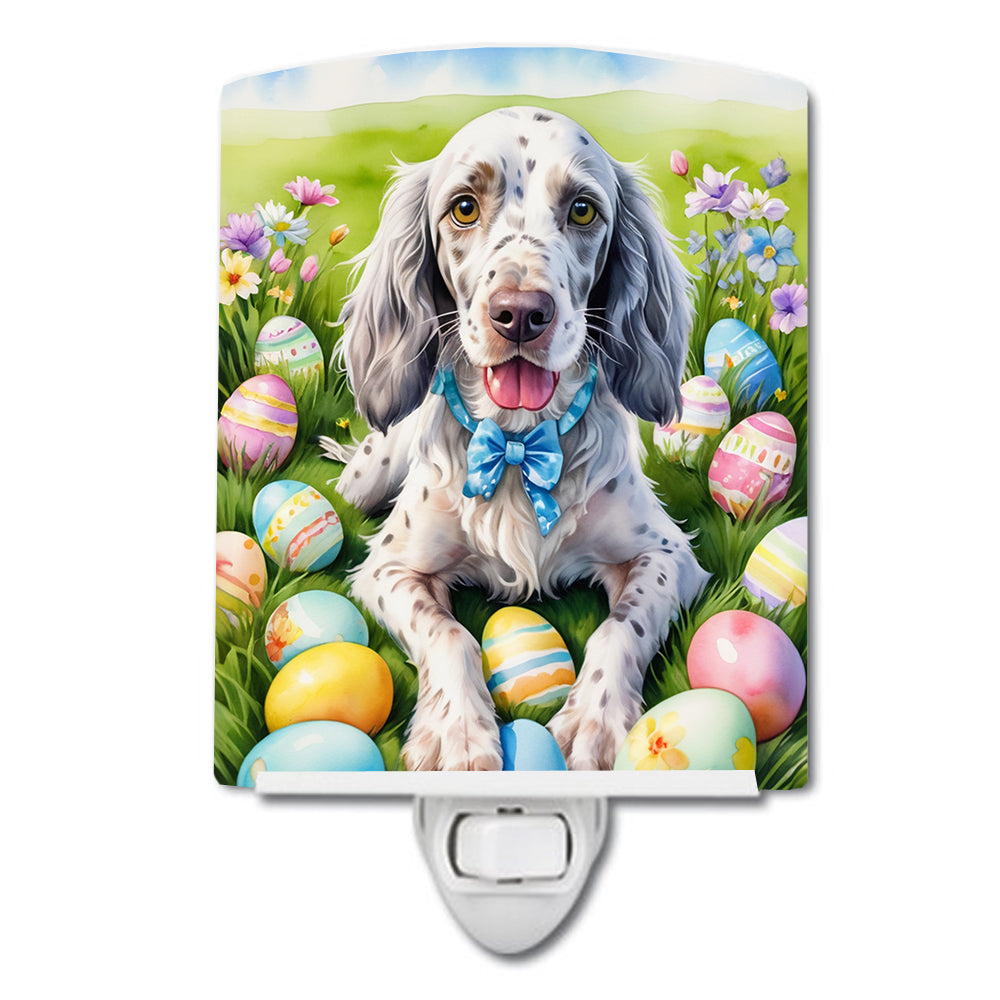 DAC5029CNL 6 x 4 in. English Setter Easter Egg Hunt Ceramic Night Light