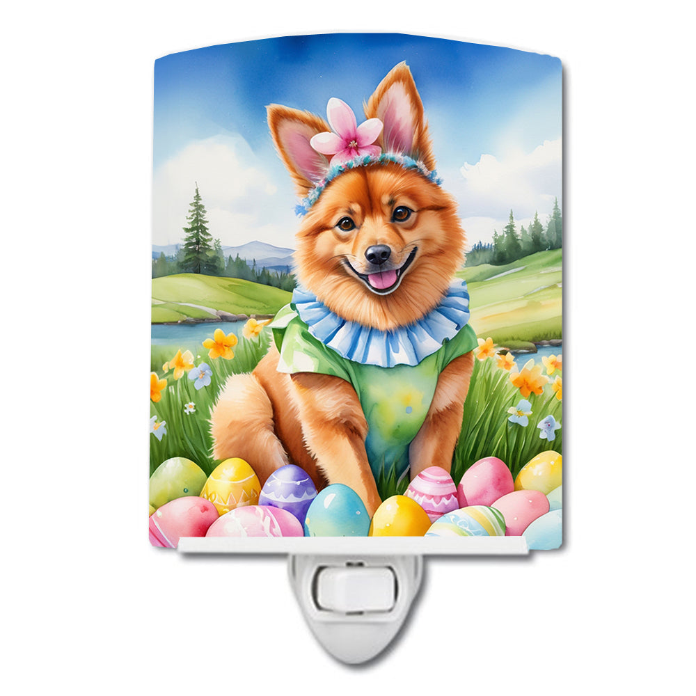 DAC5032CNL 6 x 4 in. Finnish Spitz Easter Egg Hunt Ceramic Night Light
