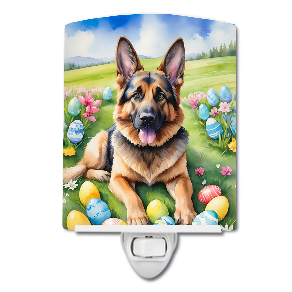 DAC5046CNL 6 x 4 in. German Shepherd Easter Egg Hunt Ceramic Night Light