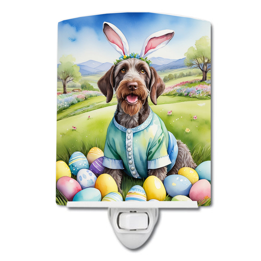 DAC5050CNL 6 x 4 in. German Wirehaired Pointer Easter Egg Hunt Ceramic Night Light