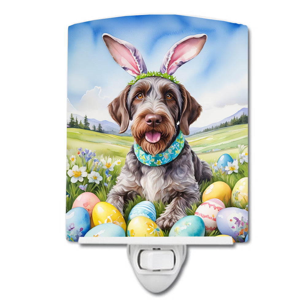 6 x 4 in. German Wirehaired Pointer Easter Egg Hunt Ceramic Night Light
