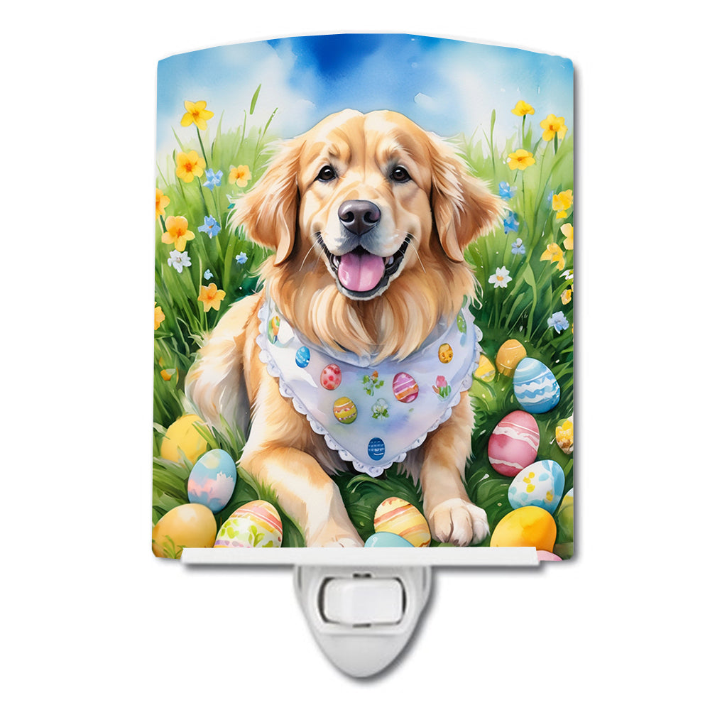 DAC5056CNL 6 x 4 in. Golden Retriever Easter Egg Hunt Ceramic Night Light