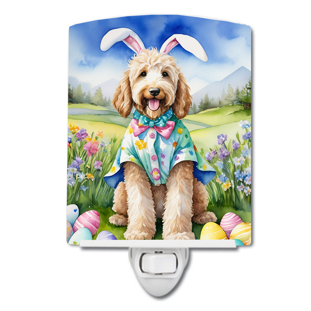 DAC5057CNL 6 x 4 in. Goldendoodle Easter Egg Hunt Ceramic Night Light