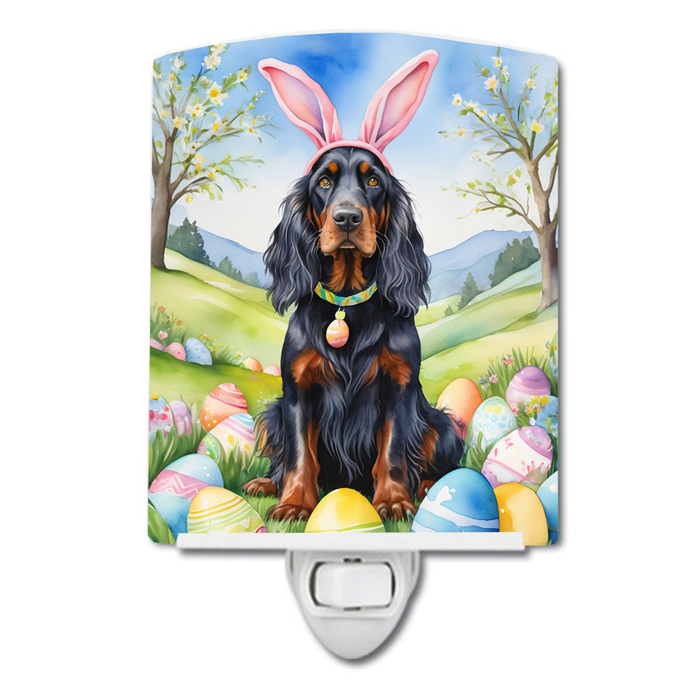 6 x 4 in. Gordon Setter Easter Egg Hunt Ceramic Night Light