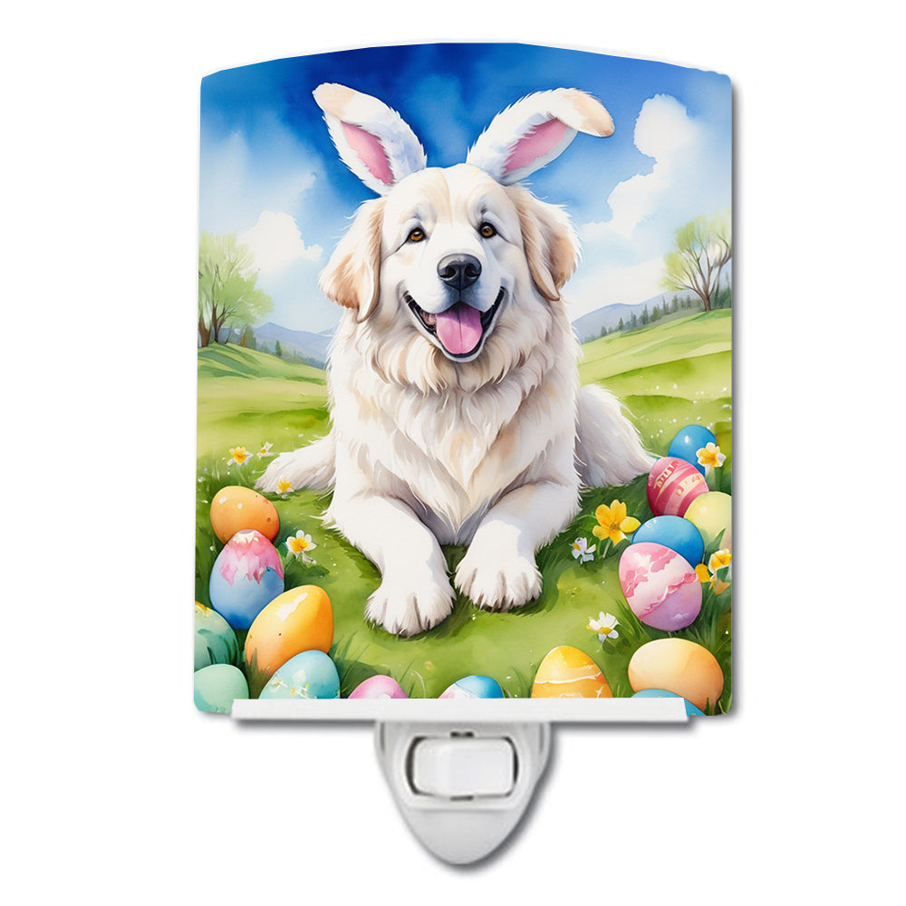 DAC5065CNL 6 x 4 in. Great Pyrenees Easter Egg Hunt Ceramic Night Light