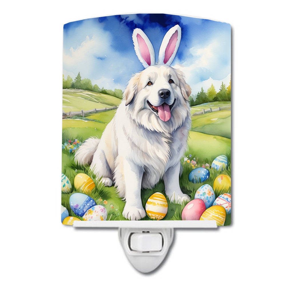 6 x 4 in. Great Pyrenees Easter Egg Hunt Ceramic Night Light