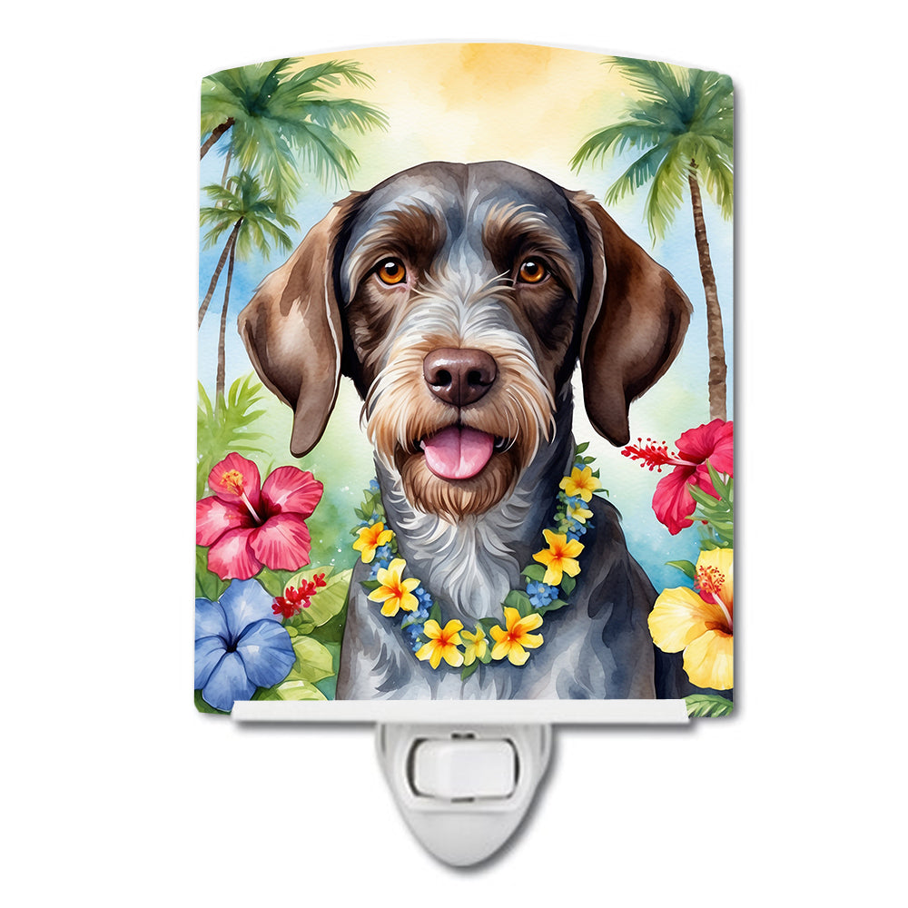 DAC6440CNL 6 x 4 in. German Wirehaired Pointer Luau Ceramic Night Light