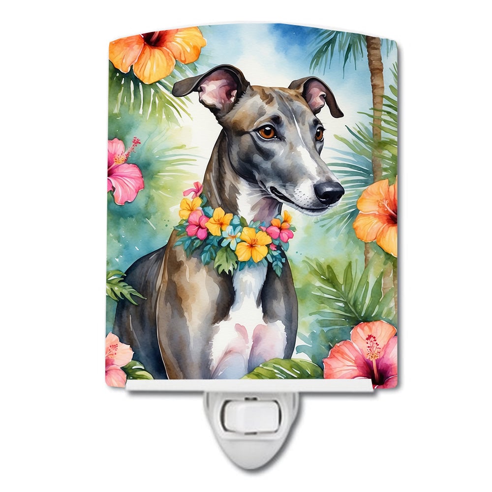 DAC6449CNL 6 x 4 in. Greyhound Luau Ceramic Night Light