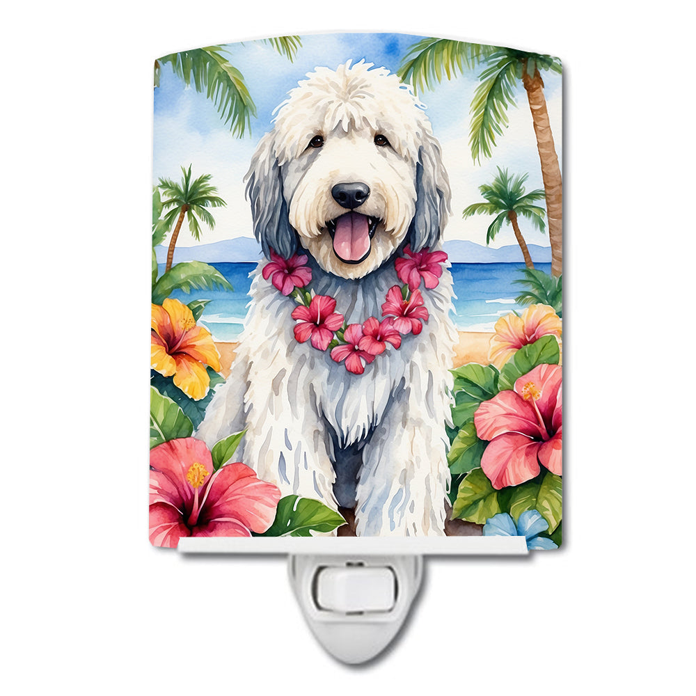 DAC6460CNL 6 x 4 in. Komondor Luau Ceramic Night Light