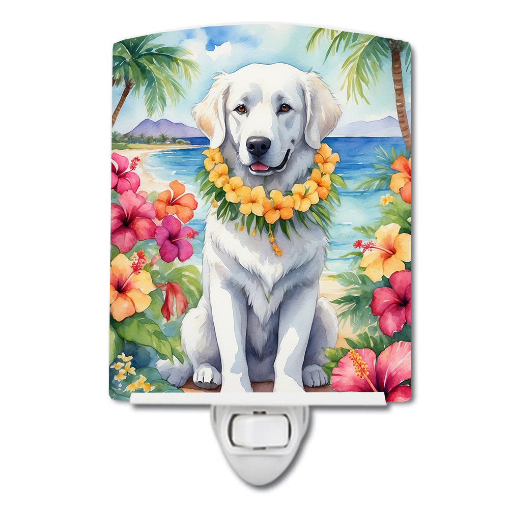 DAC6461CNL 6 x 4 in. Kuvasz Luau Ceramic Night Light