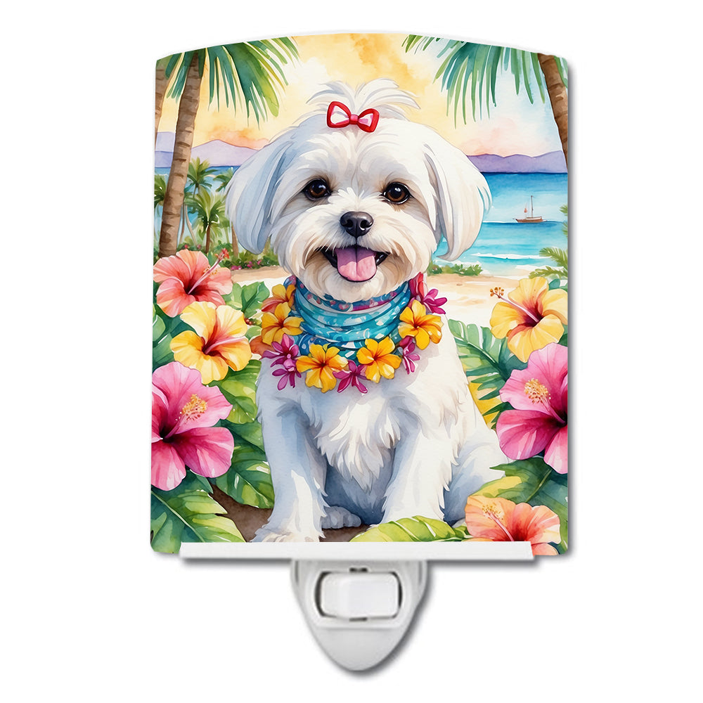 DAC6471CNL 6 x 4 in. Maltese Luau Ceramic Night Light