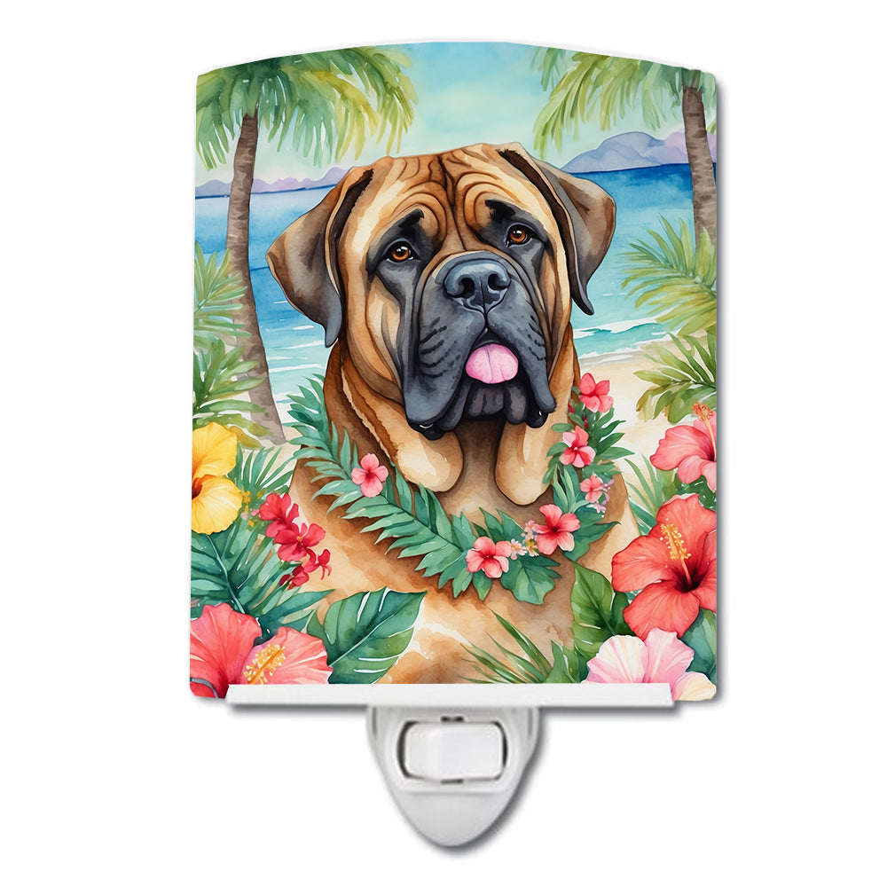 DAC6475CNL 6 x 4 in. Mastiff Luau Ceramic Night Light